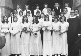 Pastor Flensted Konfirmation 1975                        